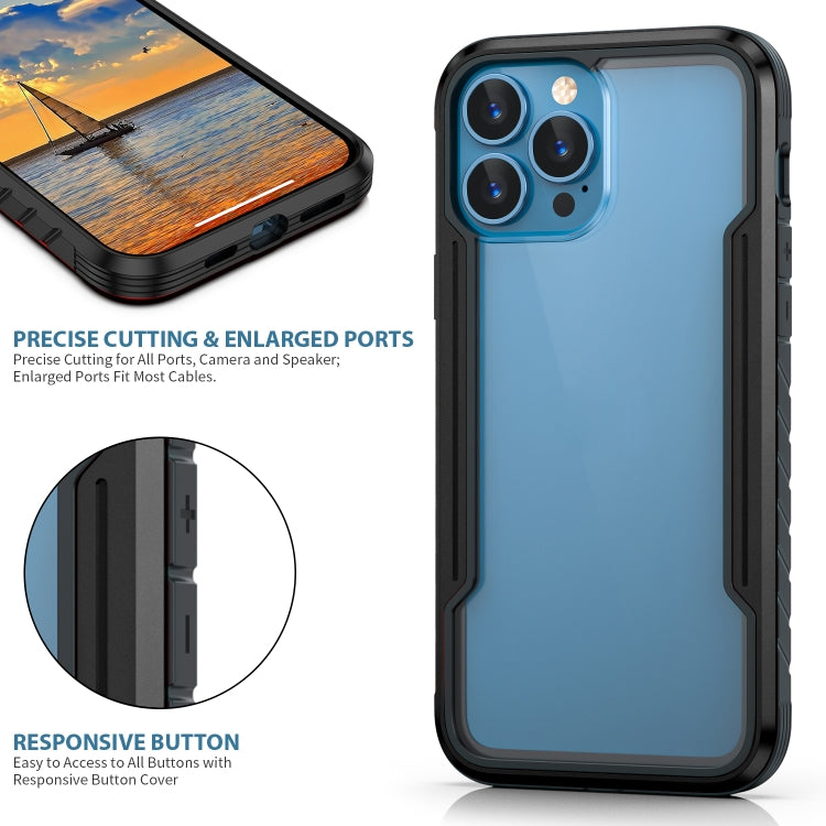 For iPhone 14 Pro Max Shockproof TPU + PC Armor Protective Phone Case