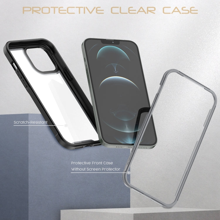 For iPhone 14 Pro Max Colorful Border TPU + PC Full Coverage Phone Case