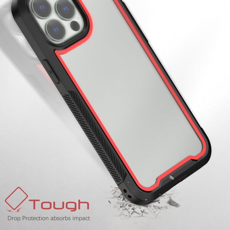 For iPhone 14 Pro Colorful Border TPU + PC Full Coverage Phone Case