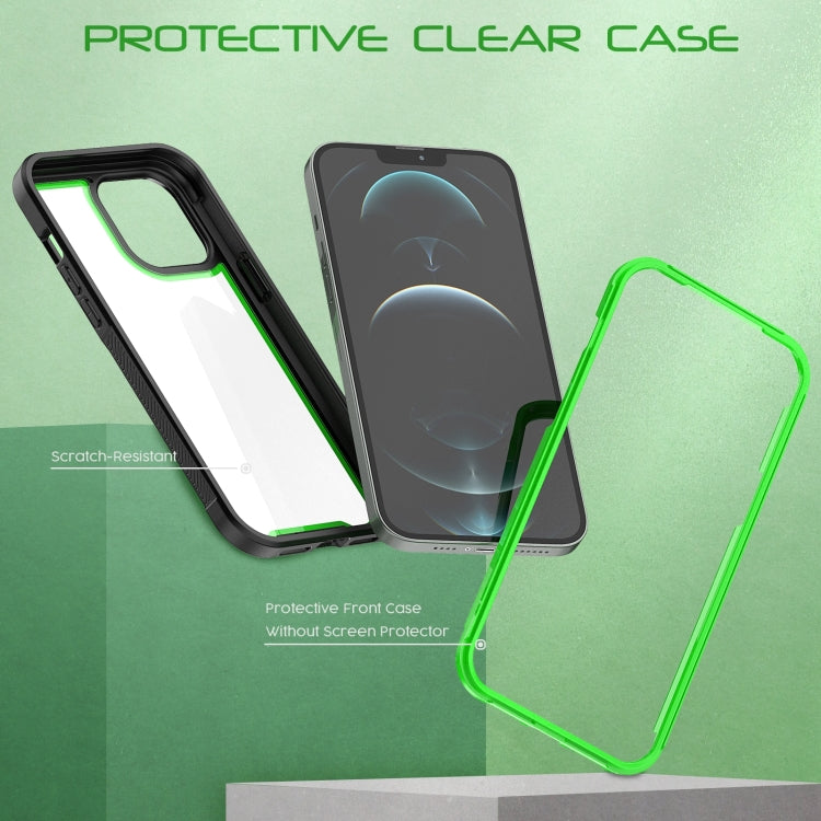 For iPhone 14 Pro Colorful Border TPU + PC Full Coverage Phone Case