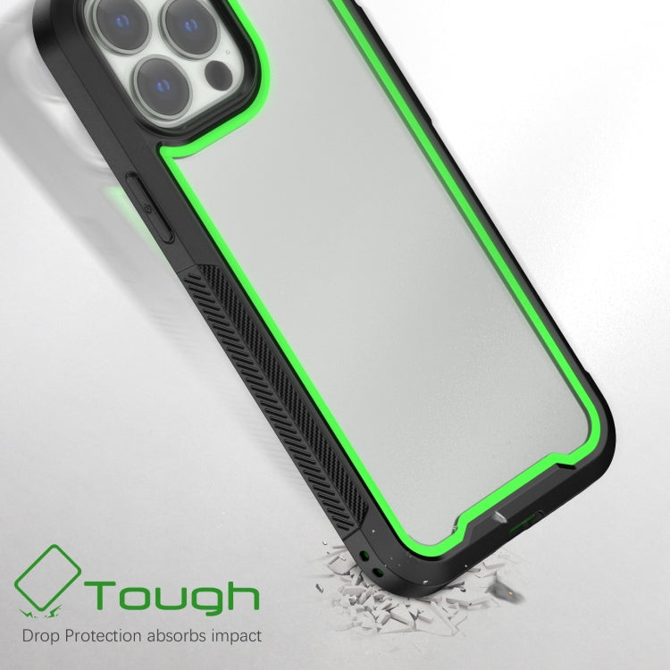 For iPhone 14 Pro Colorful Border TPU + PC Full Coverage Phone Case