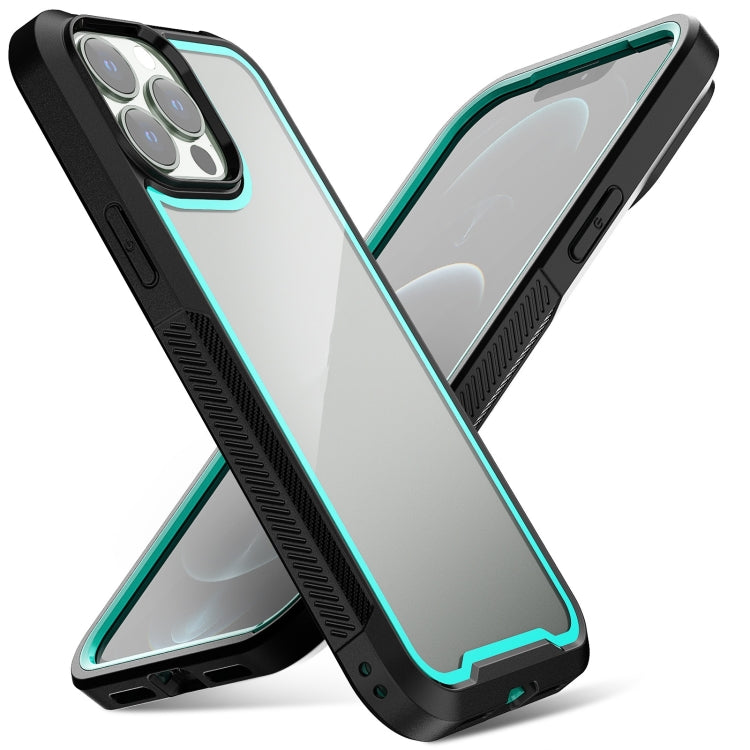 For iPhone 14 Pro Colorful Border TPU + PC Full Coverage Phone Case