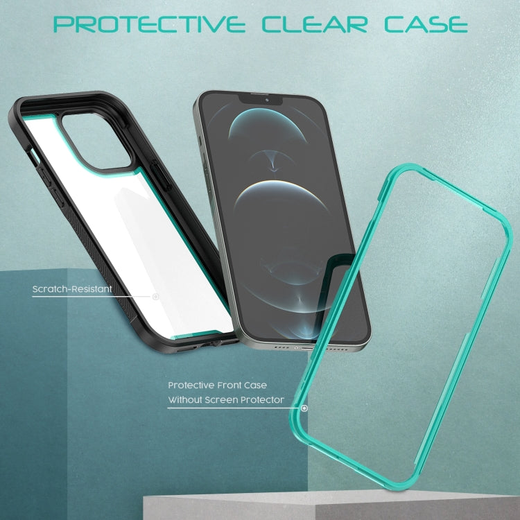 For iPhone 14 Pro Colorful Border TPU + PC Full Coverage Phone Case
