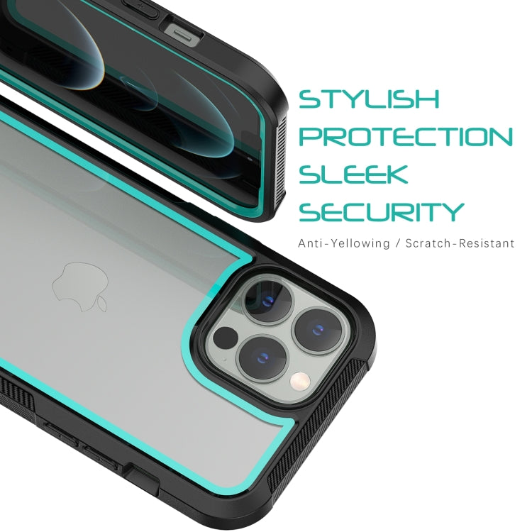 For iPhone 14 Pro Colorful Border TPU + PC Full Coverage Phone Case