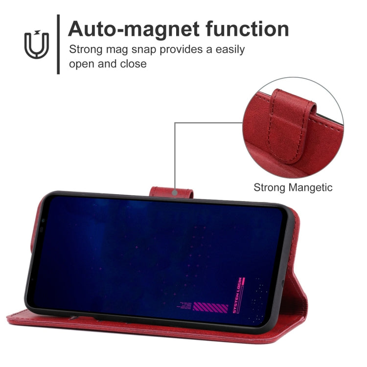 For Asus ROG Phone 6 Pro Leather Phone Case