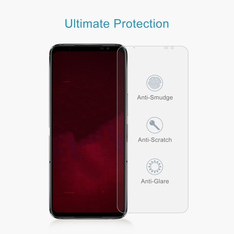 50 PCS 0.26mm 9H 2.5D Tempered Glass Film For Asus ROG Phone 6 / 6 Pro