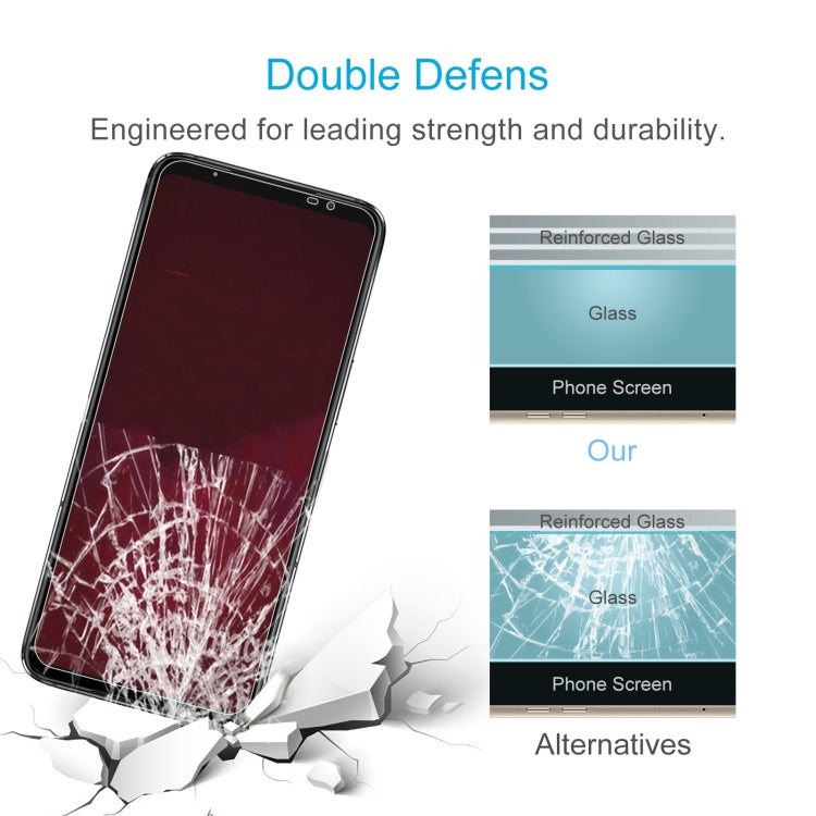 50 PCS 0.26mm 9H 2.5D Tempered Glass Film For Asus ROG Phone 6 / 6 Pro