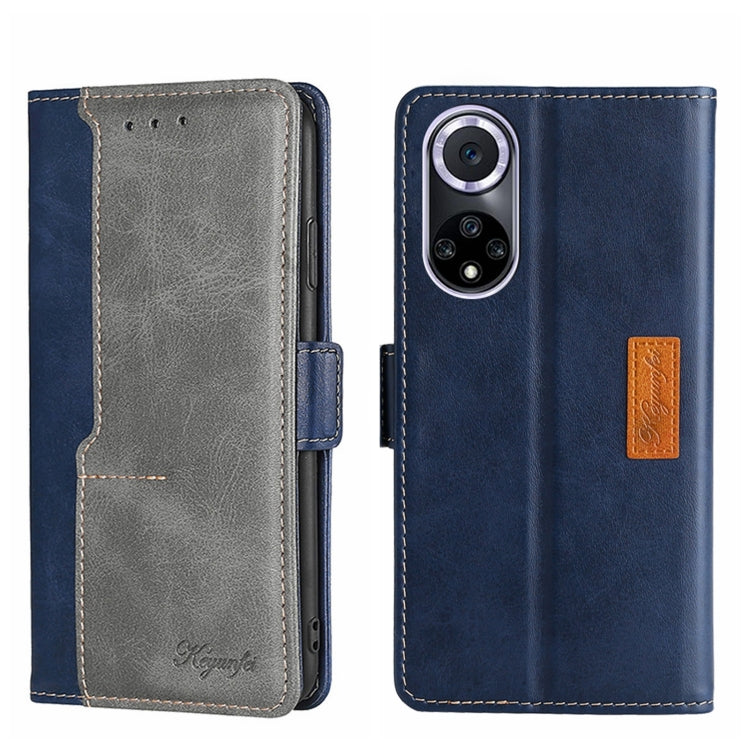 For Huawei nova 9 Contrast Color Side Buckle Leather Phone Case