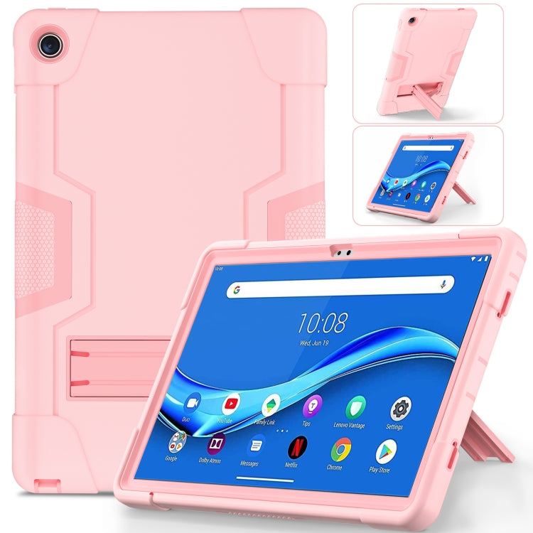 For Lenovo Tab M10 Plus 10.6 3rd Gen 2022 Contrast Color Robot Shockproof Silicone + PC Tablet Case