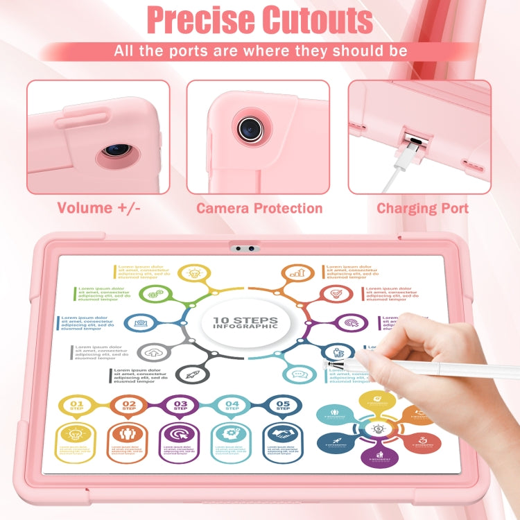 For Lenovo Tab M10 Plus 10.6 3rd Gen 2022 Contrast Color Robot Shockproof Silicone + PC Tablet Case