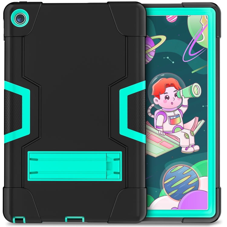 For Lenovo Tab M10 Plus 10.6 3rd Gen 2022 Contrast Color Robot Shockproof Silicone + PC Tablet Case