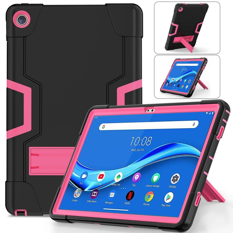 For Lenovo Tab M10 Plus 10.6 3rd Gen 2022 Contrast Color Robot Shockproof Silicone + PC Tablet Case