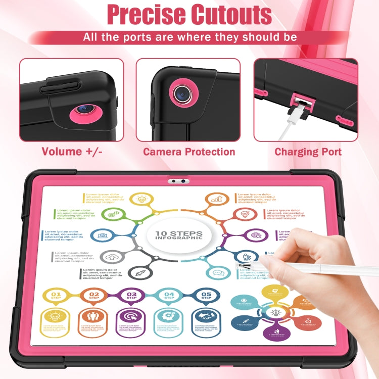 For Lenovo Tab M10 Plus 10.6 3rd Gen 2022 Contrast Color Robot Shockproof Silicone + PC Tablet Case