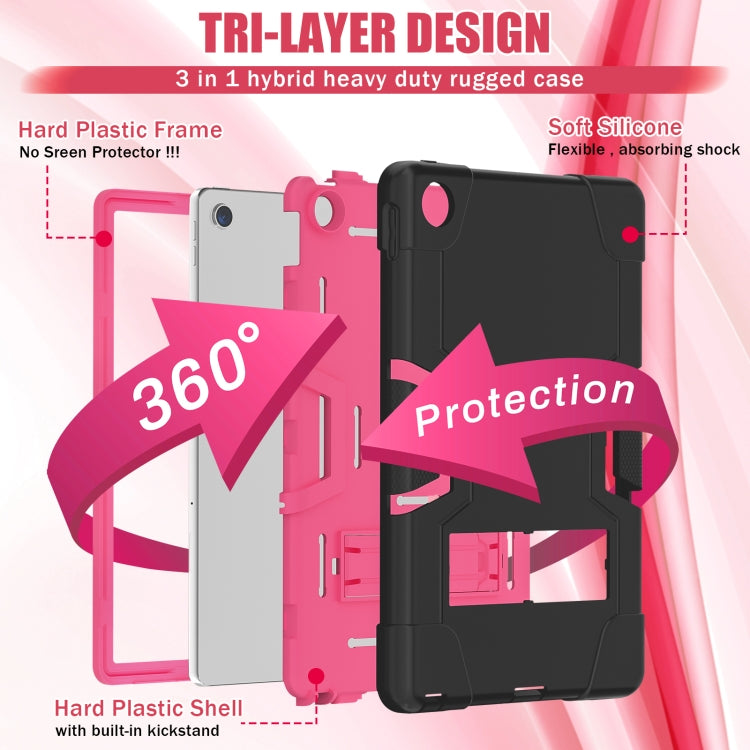 For Lenovo Tab M10 Plus 10.6 3rd Gen 2022 Contrast Color Robot Shockproof Silicone + PC Tablet Case