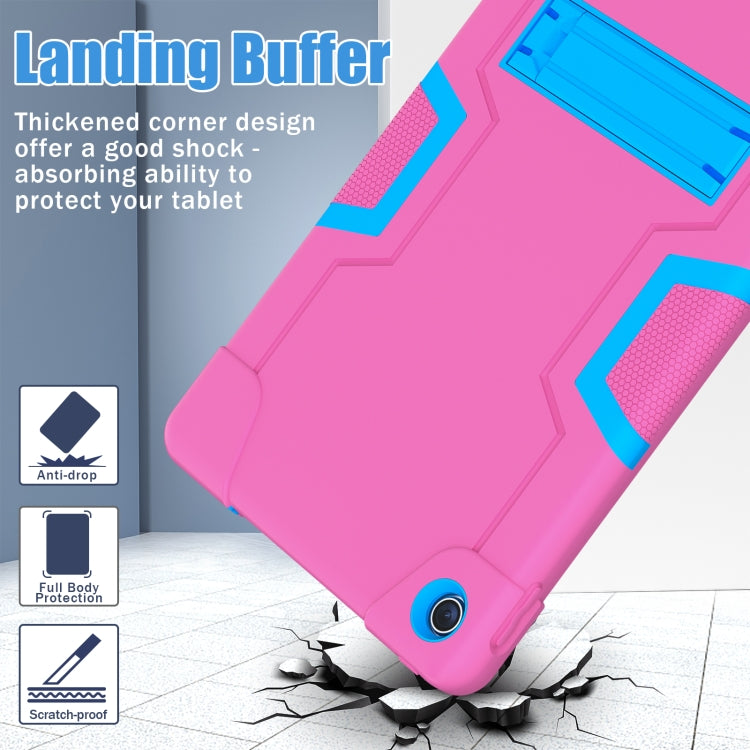 For Lenovo Tab M10 Plus 10.6 3rd Gen 2022 Contrast Color Robot Shockproof Silicone + PC Tablet Case