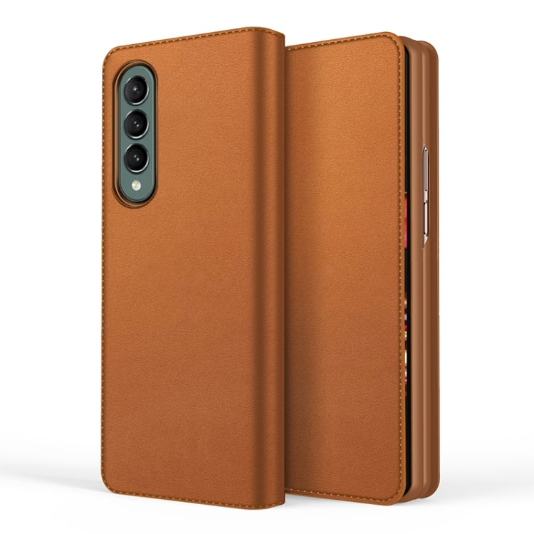 For Samsung Galaxy Z Fold4 Split Type Horizontal Flip Foldable Leather Phone Case