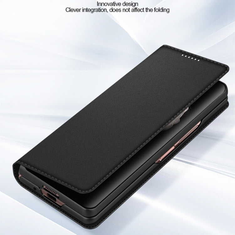 For Samsung Galaxy Z Fold4 Split Type Horizontal Flip Foldable Leather Phone Case