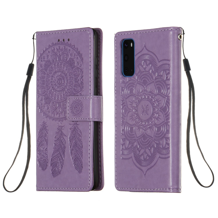 For Galaxy S20 Dream Catcher Printing Horizontal Flip Leather Case with Holder & Card Slots & Wallet & Lanyard