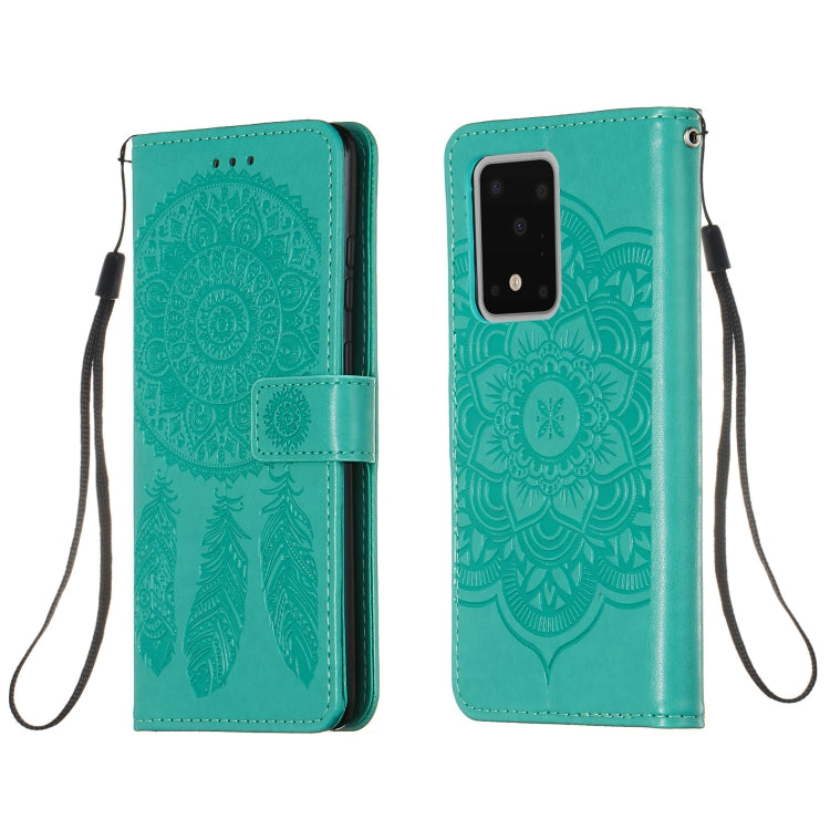 For Galaxy S20 Ultra Dream Catcher Printing Horizontal Flip Leather Case with Holder & Card Slots & Wallet & Lanyard