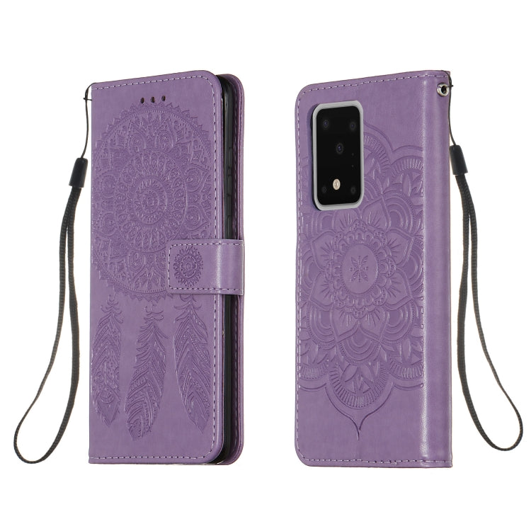 For Galaxy S20 Ultra Dream Catcher Printing Horizontal Flip Leather Case with Holder & Card Slots & Wallet & Lanyard