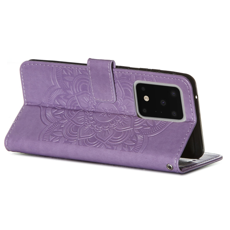 For Galaxy S20 Ultra Dream Catcher Printing Horizontal Flip Leather Case with Holder & Card Slots & Wallet & Lanyard