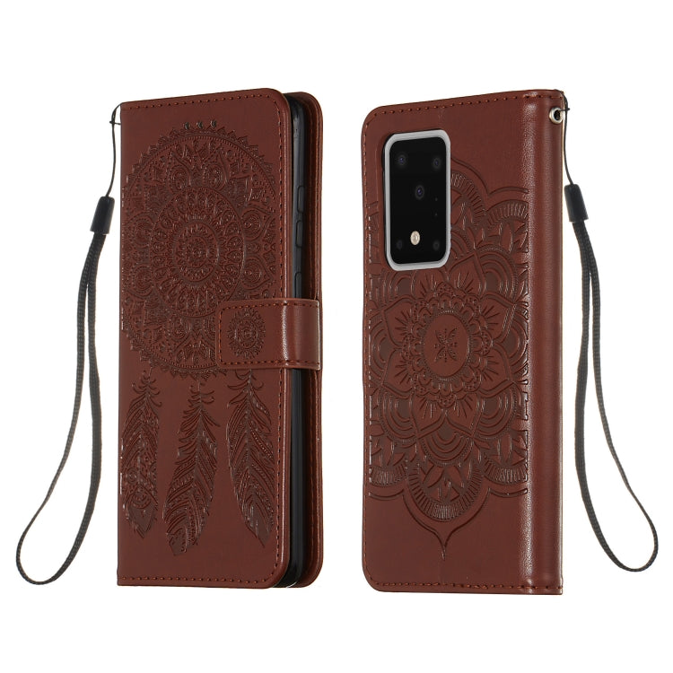 For Galaxy S20 Ultra Dream Catcher Printing Horizontal Flip Leather Case with Holder & Card Slots & Wallet & Lanyard