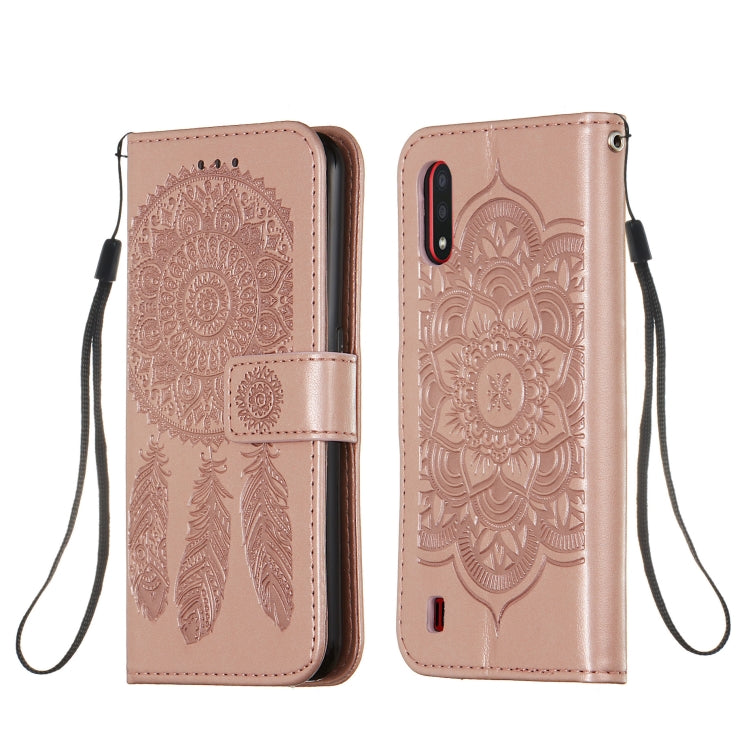For Galaxy A01 Dream Catcher Printing Horizontal Flip Leather Case with Holder & Card Slots & Wallet & Lanyard