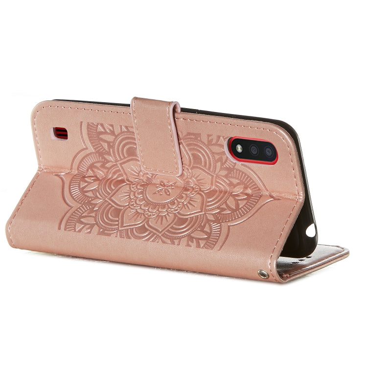 For Galaxy A01 Dream Catcher Printing Horizontal Flip Leather Case with Holder & Card Slots & Wallet & Lanyard
