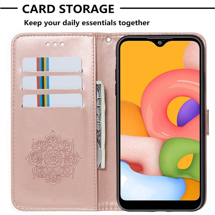 For Galaxy A01 Dream Catcher Printing Horizontal Flip Leather Case with Holder & Card Slots & Wallet & Lanyard