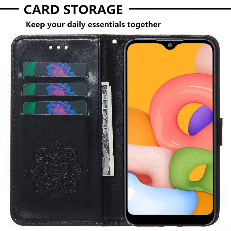 For Galaxy A01 Dream Catcher Printing Horizontal Flip Leather Case with Holder & Card Slots & Wallet & Lanyard