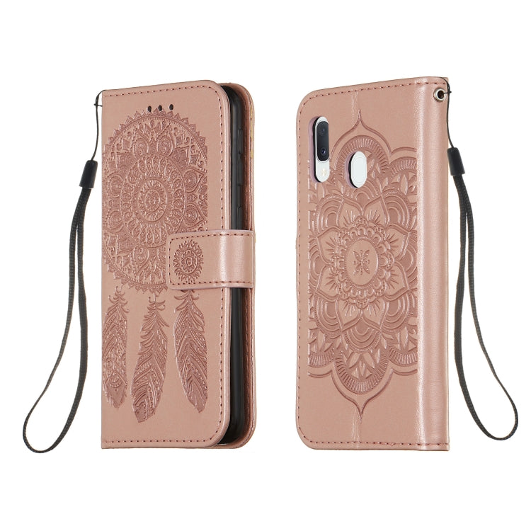 For Galaxy A20e Dream Catcher Printing Horizontal Flip Leather Case with Holder & Card Slots & Wallet & Lanyard