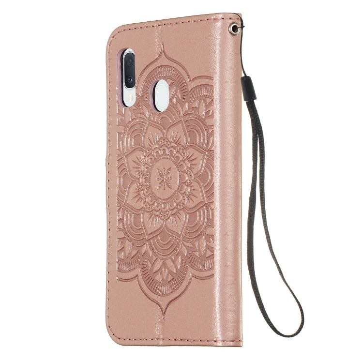 For Galaxy A20e Dream Catcher Printing Horizontal Flip Leather Case with Holder & Card Slots & Wallet & Lanyard