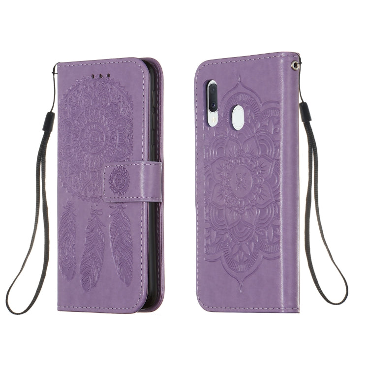 For Galaxy A20e Dream Catcher Printing Horizontal Flip Leather Case with Holder & Card Slots & Wallet & Lanyard