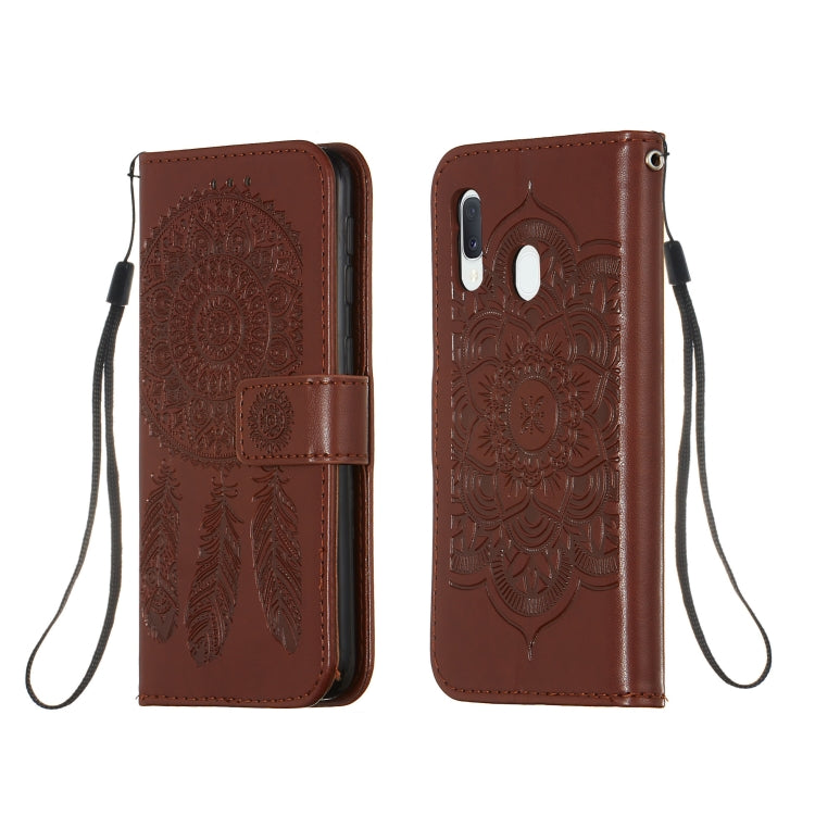 For Galaxy A20e Dream Catcher Printing Horizontal Flip Leather Case with Holder & Card Slots & Wallet & Lanyard