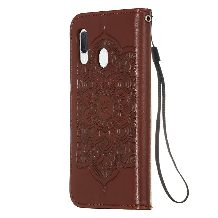 For Galaxy A20e Dream Catcher Printing Horizontal Flip Leather Case with Holder & Card Slots & Wallet & Lanyard