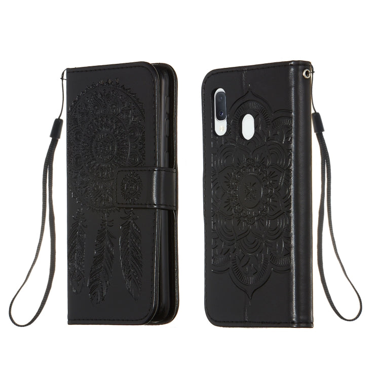 For Galaxy A20e Dream Catcher Printing Horizontal Flip Leather Case with Holder & Card Slots & Wallet & Lanyard