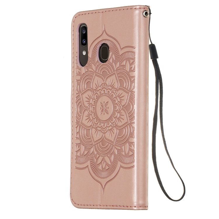 For Galaxy A20 / A30 Dream Catcher Printing Horizontal Flip Leather Case with Holder & Card Slots & Wallet & Lanyard