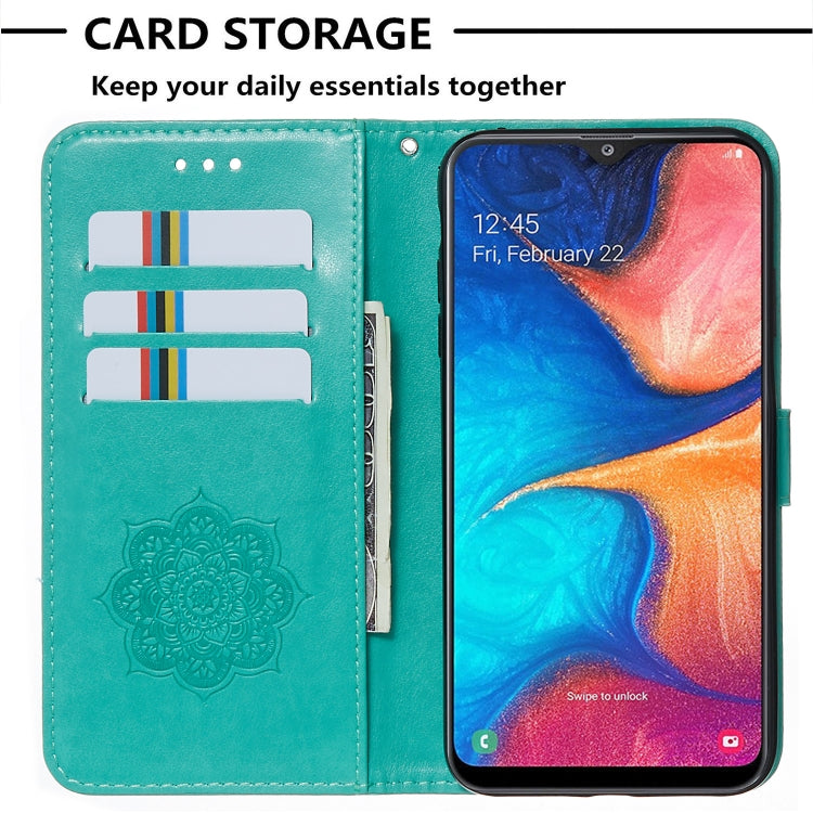 For Galaxy A20 / A30 Dream Catcher Printing Horizontal Flip Leather Case with Holder & Card Slots & Wallet & Lanyard