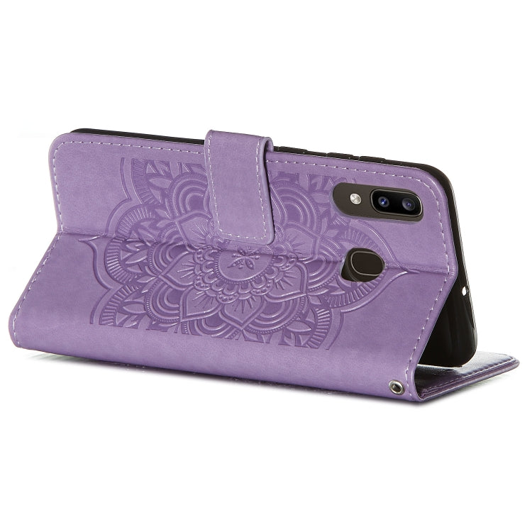 For Galaxy A20 / A30 Dream Catcher Printing Horizontal Flip Leather Case with Holder & Card Slots & Wallet & Lanyard