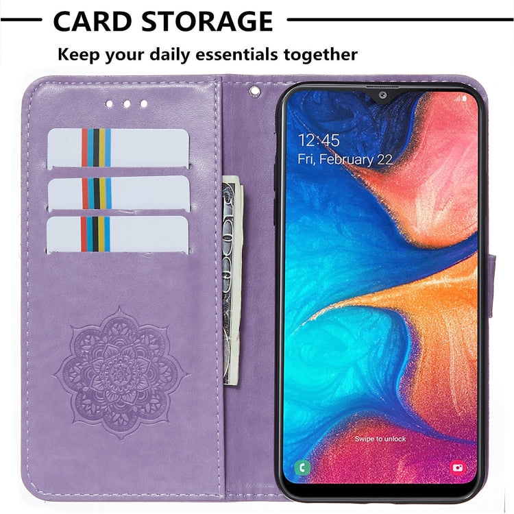 For Galaxy A20 / A30 Dream Catcher Printing Horizontal Flip Leather Case with Holder & Card Slots & Wallet & Lanyard