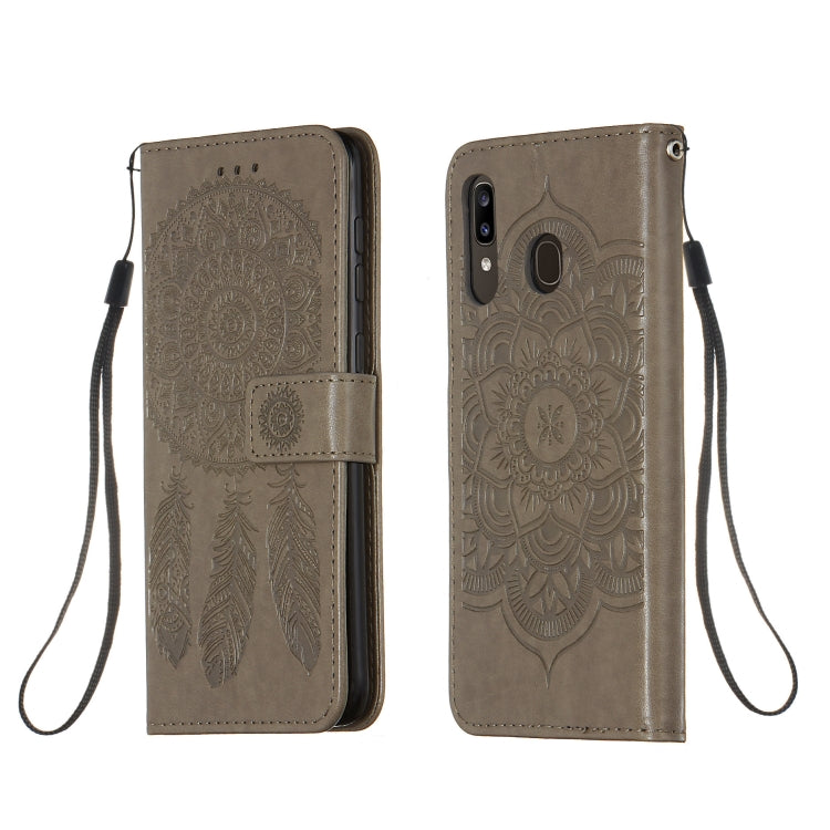 For Galaxy A20 / A30 Dream Catcher Printing Horizontal Flip Leather Case with Holder & Card Slots & Wallet & Lanyard
