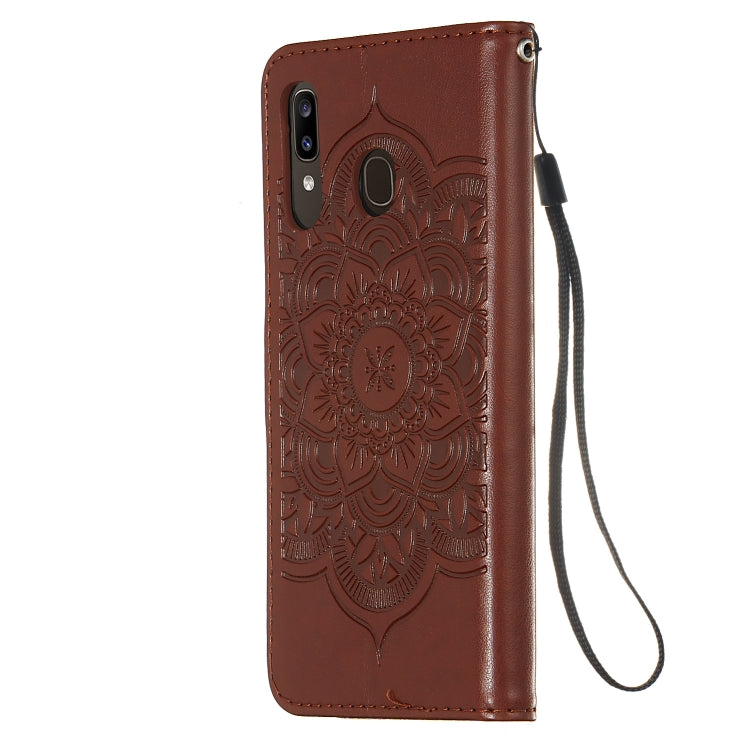 For Galaxy A20 / A30 Dream Catcher Printing Horizontal Flip Leather Case with Holder & Card Slots & Wallet & Lanyard