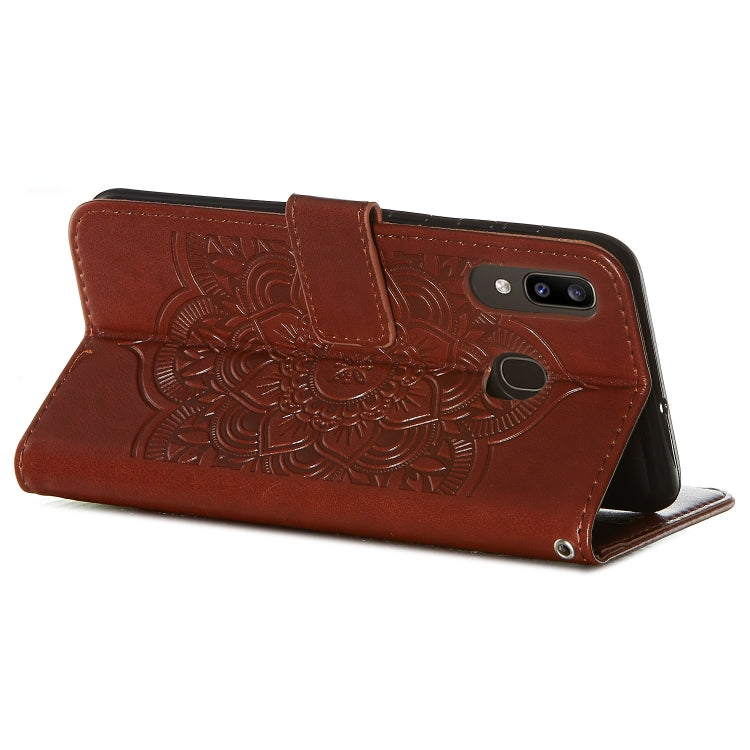 For Galaxy A20 / A30 Dream Catcher Printing Horizontal Flip Leather Case with Holder & Card Slots & Wallet & Lanyard