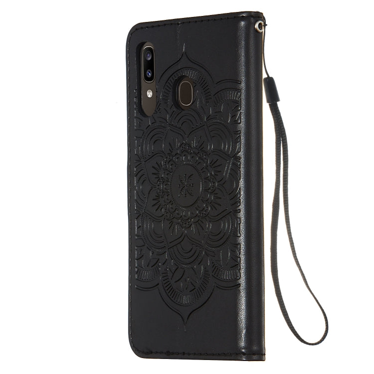 For Galaxy A20 / A30 Dream Catcher Printing Horizontal Flip Leather Case with Holder & Card Slots & Wallet & Lanyard