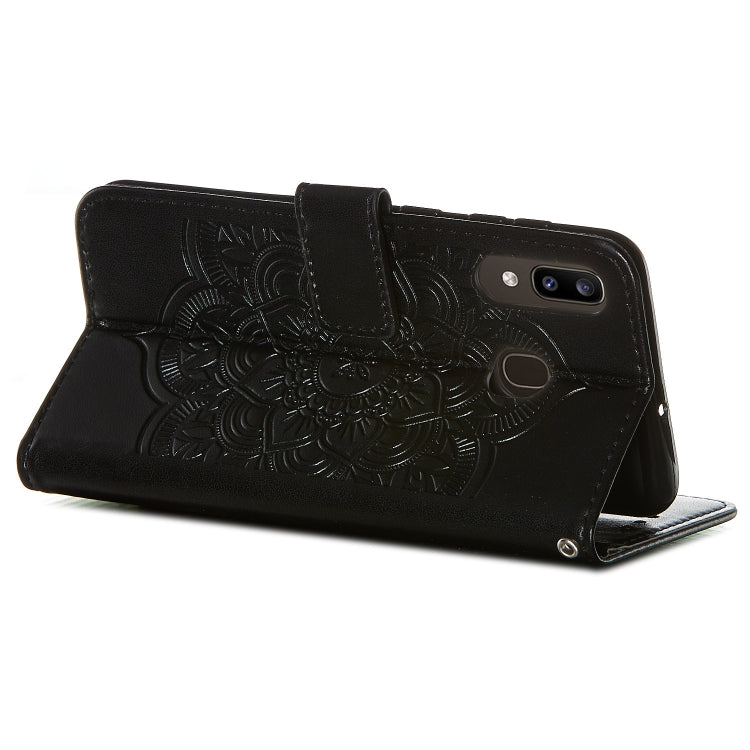 For Galaxy A20 / A30 Dream Catcher Printing Horizontal Flip Leather Case with Holder & Card Slots & Wallet & Lanyard