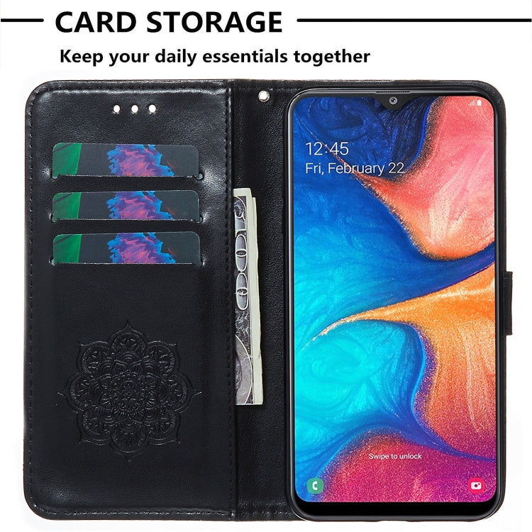 For Galaxy A20 / A30 Dream Catcher Printing Horizontal Flip Leather Case with Holder & Card Slots & Wallet & Lanyard