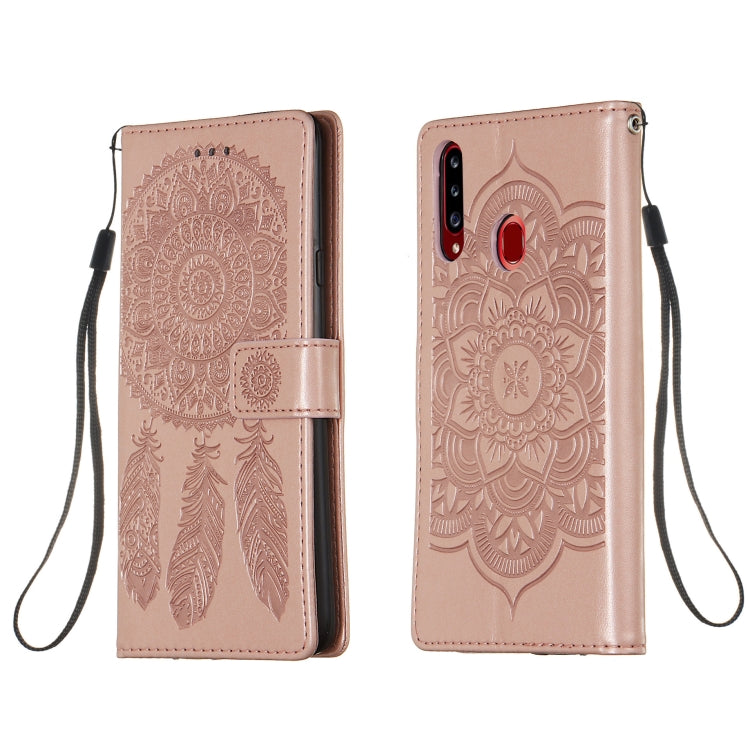 For Galaxy A20s Dream Catcher Printing Horizontal Flip Leather Case with Holder & Card Slots & Wallet & Lanyard