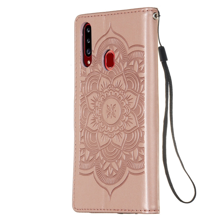 For Galaxy A20s Dream Catcher Printing Horizontal Flip Leather Case with Holder & Card Slots & Wallet & Lanyard