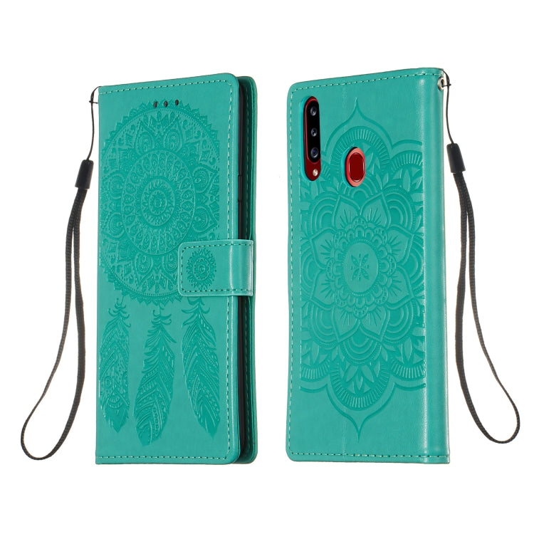 For Galaxy A20s Dream Catcher Printing Horizontal Flip Leather Case with Holder & Card Slots & Wallet & Lanyard