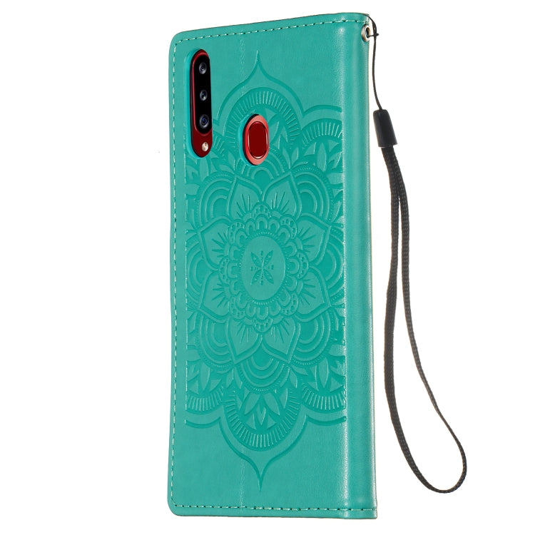 For Galaxy A20s Dream Catcher Printing Horizontal Flip Leather Case with Holder & Card Slots & Wallet & Lanyard
